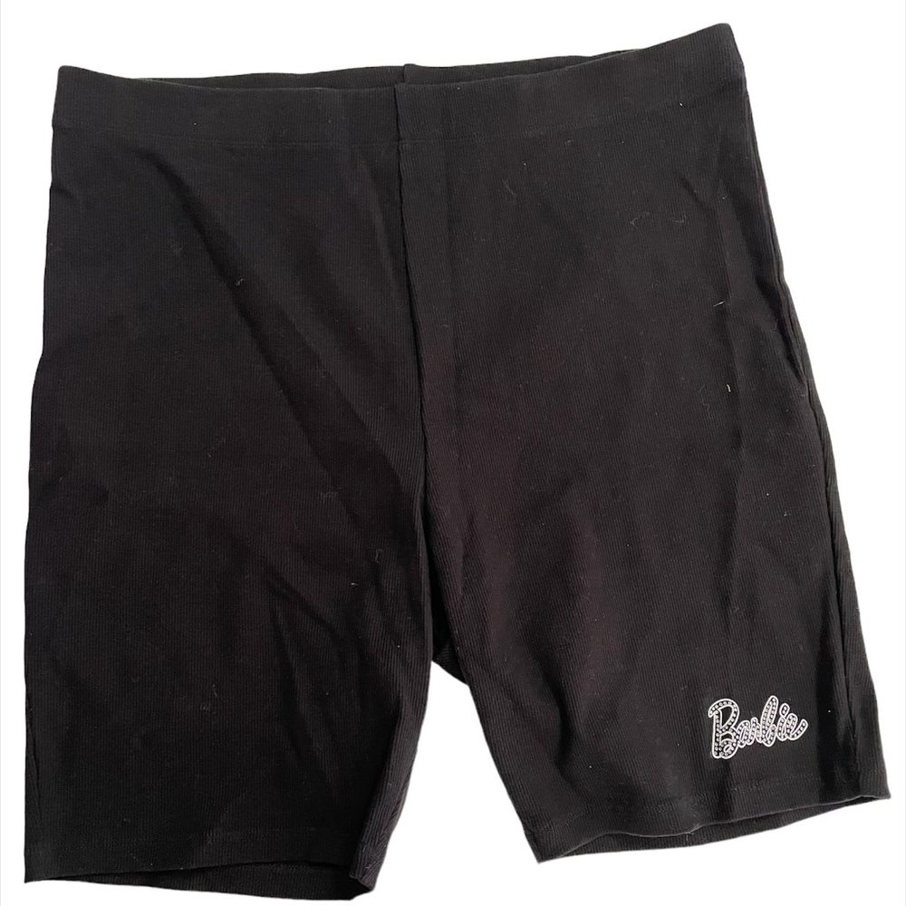 Forever 21 Plus WM Barbie Sweatshorts in Black SZ 1X